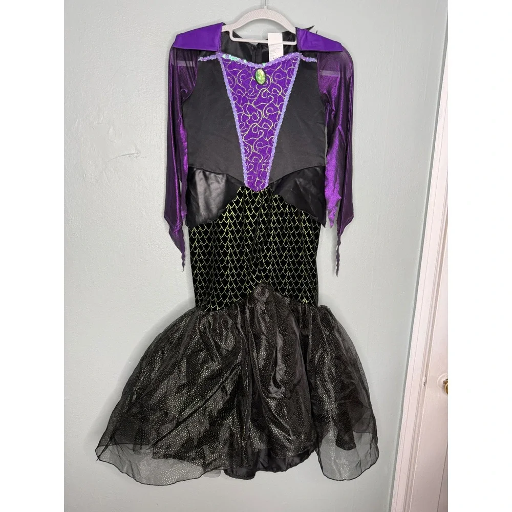 Disney Villains Maleficent Girl's Dress Halloween Costume - Picture 1 of 8